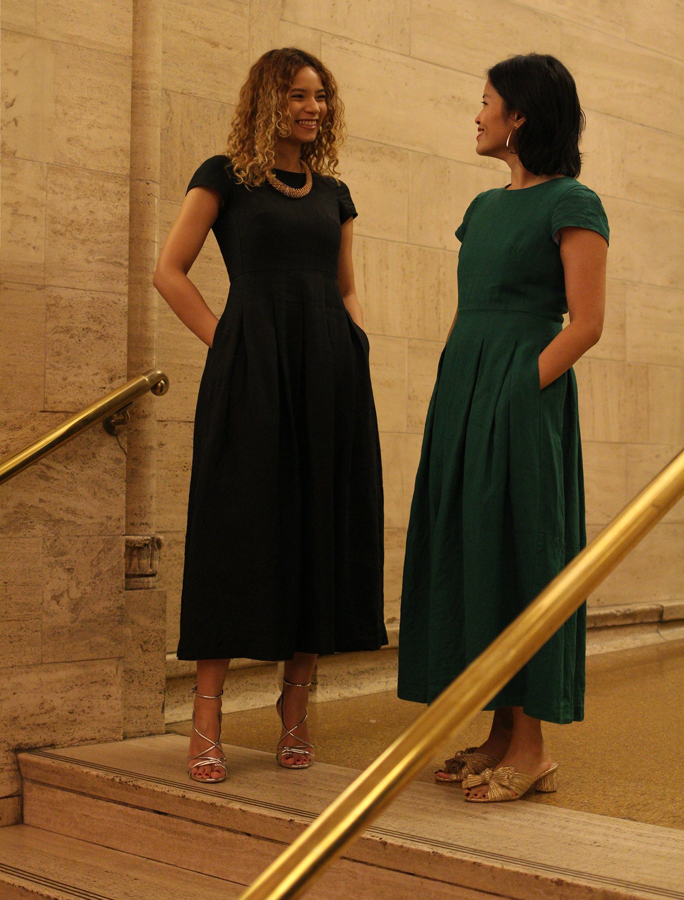 green dress with pockets The Prosecco Dress – The Pockets Project